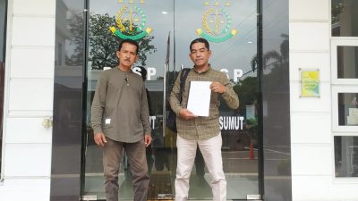 Masyarakat Desa Panggautan Melaporkan dugaan fiktif kegiatan Dana Desa ke Kejatisu