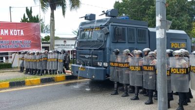 Polres Madina Gelar Latihan Pengamanan Pemilu 2024