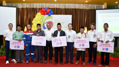 HUT KPI ke-6, Kilang Pertamina Balongan Gelar Syukuran dan Santuni Anak Yatim Total 100 Juta