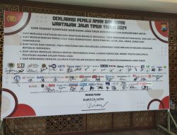 Kapolda Jatim, Media dan Organisasi Wartawan Deklarasikan Pemilu Damai