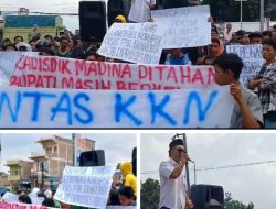 Aliansi Mahasiswa dan Masyarakat Desak Polda Sumut Tangkap Bupati Madina