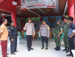 Kapolres Indramayu Lakukan Pengecekan TPS, Jelang Pemilu