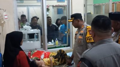 Kapolres Madina Kunjungi Ismi Korban Serangan Beruk dan Berikan Metode Trauma Healing