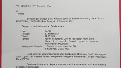 Besok Ketua DPD LIRA Dipanggil Inspektorat Terkait dr.AK