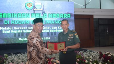 Kodam III/Slw Gelar Pembinaan Bela Negara Untuk Kepala Sekolah Dasar Se-Kota Bandung