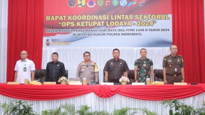 Raih Kesuksesan Operasi Ketupat Lodaya 2024, Polres Indramayu Gelar Rapat Koordinasi Lintas Sektoral