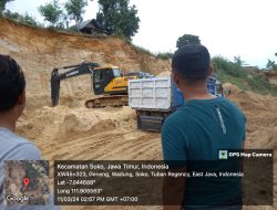 Diduga Oknum Pejabat Polres Tuban Backup Pekerjaan Tambang Ilegal