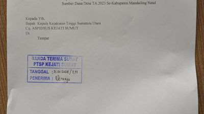 Oknum Yang Berkepentingan di Kegiatan Smart Village di Madina Resmi Dilaporkan ke Kejaksaan Tinggi