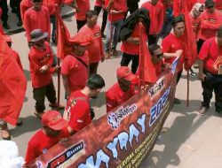 Buruh FSBmigas-KASBI Gelar Aksi Unjukrasa Pra May Day