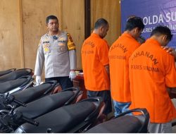 3 Orang Spesialis Ranmor Diringkus Polisi, 14 Sepeda Motor Jadi Barang Bukti
