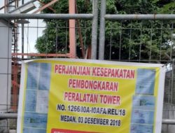 Warga Jalan Abri Panyabungan II Minta Tower Indosat Segera Dibongkar