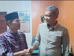 Kades Huta Lombang Lubis Temui Kasat Narkoba Minta Maaf Karena Miskomunikasi