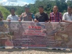 Polsek Linggabayu Imbau Stop Tambang Galian C Ilegal Di Sungai Batang Natal