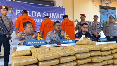 Polres Madina Tangkap Kurir Ganja Asal Sumbar, Mereka Terancam Pidana Seumur Hidup