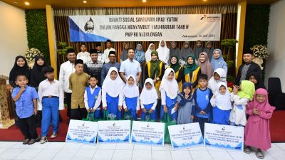Sambut Muharram 1446H, PWP Pertamina RU VI Balongan Salurkan Santunan 15 Juta dan 150 Bingkisan untuk Anak Yatim