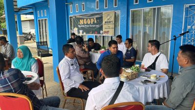 Balai TNBG Madina “Ngopi” Terkait Konservasi Dengan Wartawan
