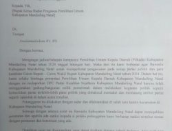 Diduga Lakukan Pelanggaran Pemilu, IYE Laporkan DPC PKS Madina Ke Bawaslu