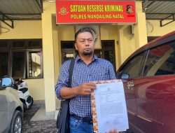 Keberatan Atas Postingan, Akun facebook Dahlan Siregar dilaporkan ke Polres Madina 