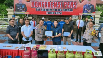 Pertamina Patra Niaga Regional Jawa Bagian Barat Apresiasi Polres Subang Ungkap Penyalahgunaan Tabung LPG Bersubsidi