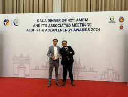 Pertamina EP Donggi Matindok Field Raih Penghargaan Bergengsi Internasional di ASEAN Energy Awards 2024