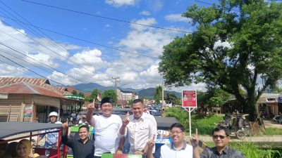 520 Abang Becak di Panyabungan Deklarasi Dukung Bobby Surya