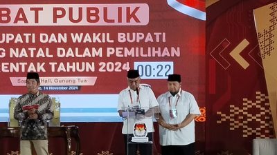 Debat Pilkada, Harun-Ichwan pastikan rawat toleransi beragama di Madina