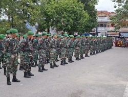1000 Pasukan TNI Kodim 0212 Siap Mengamankan Pilkada Madina