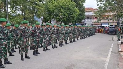 1000 Pasukan TNI Kodim 0212 Siap Mengamankan Pilkada Madina