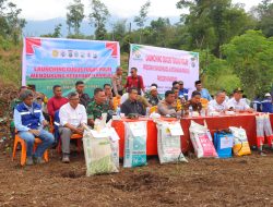 Program Ketahanan Pangan Presiden Prabowo, Polres Madina dan TNI Mulai Tanam Bibit Jagung