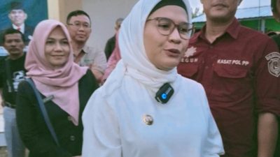 Nina Menerima Hasil Perolehan Suara Sementara Pilkada Indramayu