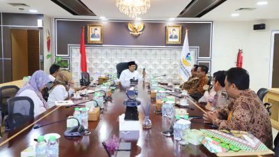Pengurus SMSI Pusat Dipimpin Ketum Firdaus Gelar Audiensi dengan Mensos Saifullah Yusuf
