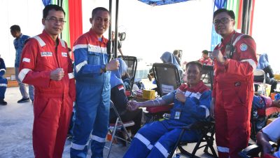 Peringati HUT Pertamina ke-67, Kilang Balongan Gelar Donor Darah dan Test HIV