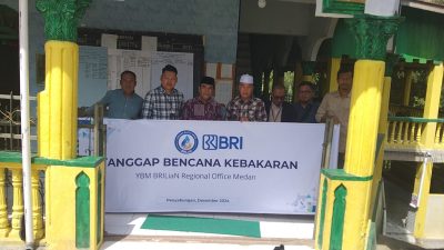 Kepedulian Nyata, BRI Panyabungan Bantu Korban Kebakaran Tambangan