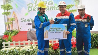 Kilang Balongan Ajak Pekerja Berbagi, Santuni Anak Yatim