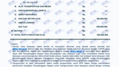 Pejabat PLN dengan Gaji Fantastis, LHKPN Kontras