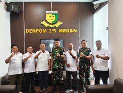Denpom I/5 Medan Terima Kunjungan Pengurus SMSI Medan