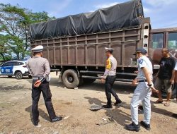 Ops Keselamatan Toba 2025 Berjalan Lancar, Polres Madina Cek Kelayakan Kenderaan