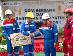 Doa Bersama dan santunan Anak Yatim, Ikhtiar RU VI Untuk Keberkahan Operasional Kilang