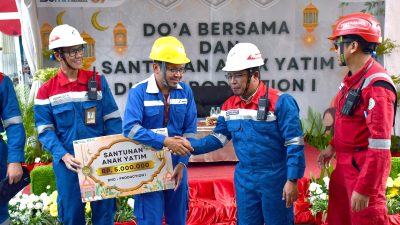 Doa Bersama dan santunan Anak Yatim, Ikhtiar RU VI Untuk Keberkahan Operasional Kilang