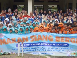 PWP dan KWP Kilang Pertamina Balongan Gelar Makan Siang Bergizi bersama Ratusan Siswa SD