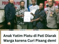 Remaja Yatim Piatu di Pati Diarak Keliling Kampung Usai Ketahuan Mencuri Pisang