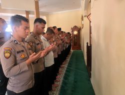 Duka Mendalam, Polres Madina Gelar Salat Gaib untuk 3 Polisi yang Gugur di Way Kanan