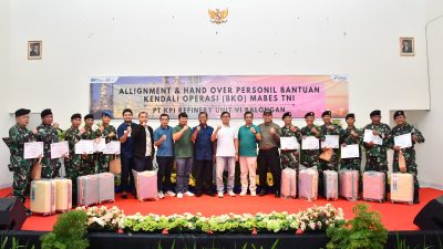 Hand Over Personil BKO TNI, Garda Terdepan Penjaga Kondusifitas Kilang Balongan
