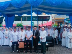 Puluhan Calon Haji Nasabah Bank Sumut Binjai Dilepas dengan Fasilitas Gratis dan Pengawalan Ketat