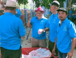 Masjid Jami’ Al-Ikhlash Sukaurip Sembelih 15 Sapi & 23 Kambing, Ribuan Warga Kebagian Berkah Idul Adha