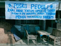 Bocah 12 Tahun di Indramayu Digugat Kakek Kandung Sendiri Gegara Rumah, Spanduk Dukungan Membentang!