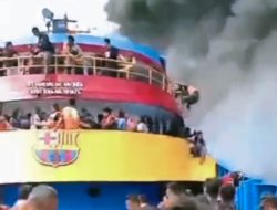 KM Barcelona V Terbakar Hebat di Perairan Talise, Penumpang Berjuang Selamatkan Diri!