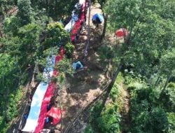 Pengibaran Bendera Merah Putih Terpanjang di Gunung Haseupan, Simbol Nasionalisme