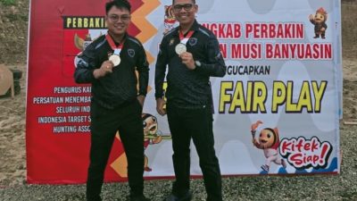 Aksi Heroik di Porprov Sumsel XV: Kapolres dan Kapolsek Muba Sumbang Medali Perak dari Cabang Menembak!