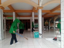 Sambut Ramadhan 1447 H, Koramil Sukagumiwang Ajak Warga Gotong Royong Percantik Masjid Jami Nurul Islam